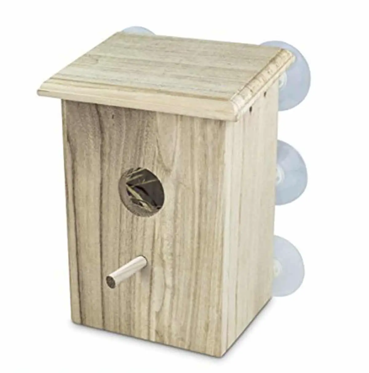 4 X nuevo de madera Caja de nido tradicional Nido de Pájaro Casa pequeñas aves bluetit Robin